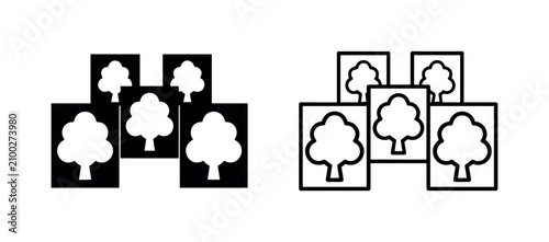 Telecommunication tower network icons