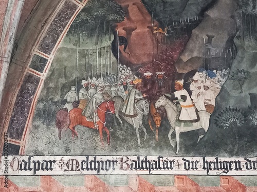 Принти на полотні Drei Könige, Goldschmiedekapelle, Annakirche, Augsburg