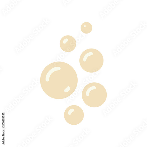 Photography Beige Bubbles Floating in Air.