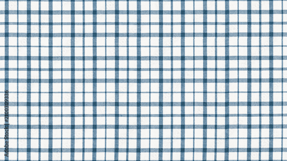 Fototapeta premium Textile background with small blue check pattern