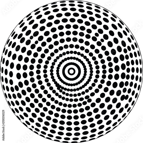 Adobe IlluAbstract Halftone Sphere Vector Collection with Dot Spiral, Wireframe, Mosaic, Polygon and Pixel Globe Elementsstrator Artwork