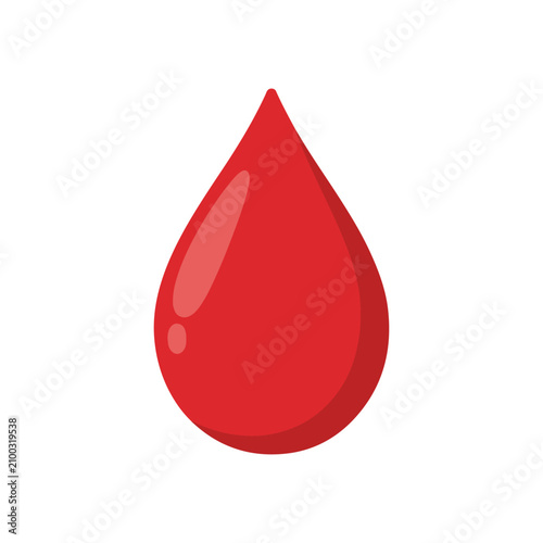 Red Blood Drop Illustration