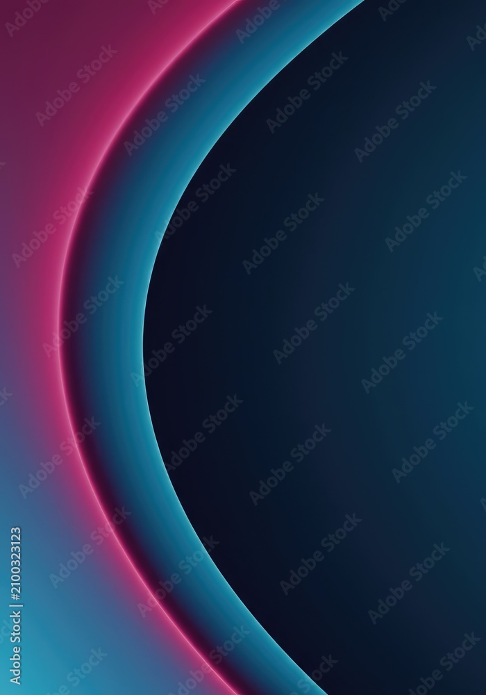 Obraz premium Abstract curved shape background featuring subtle gradients and smooth transitions, ideal for modern digital design projects, presentation, organic, spiral