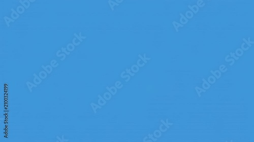 Abstract Geometric Shapes Expanding and Contracting in Pulsating Motion on Blue Background