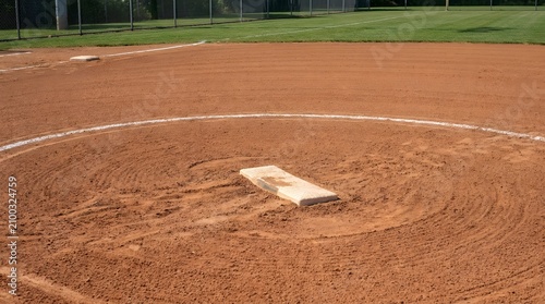 Aversiveivedal Pitch Circle Layout with Batting Plate on Infield