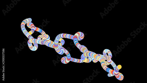 Photos A high-resolution, detailed render of a complex, swirling, intertwined rope-like