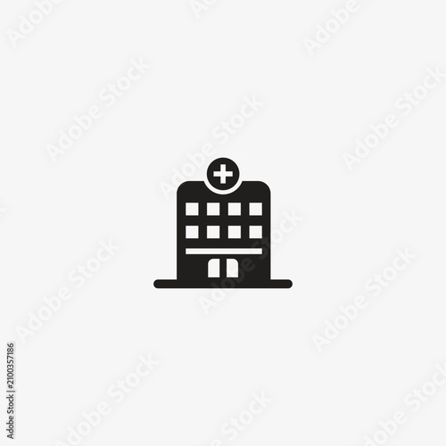 hospital building vector icon fully editable template