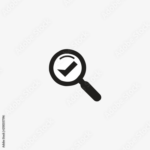 magnifying glass icon illustration template