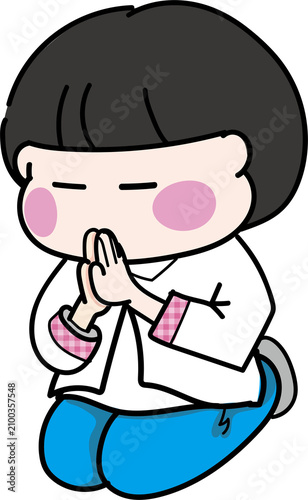 Praying boy/기도하는 소년