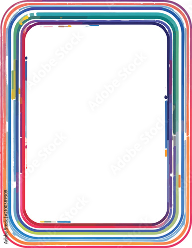 Colorful rounded rectangle ...
