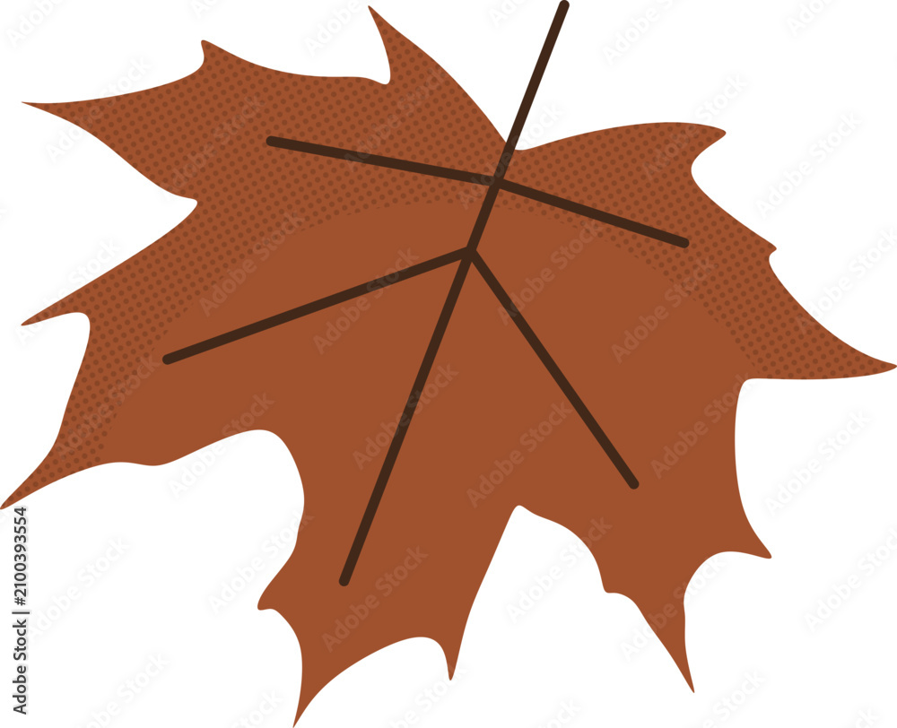 Naklejka premium Autumn Leaf Illustration
