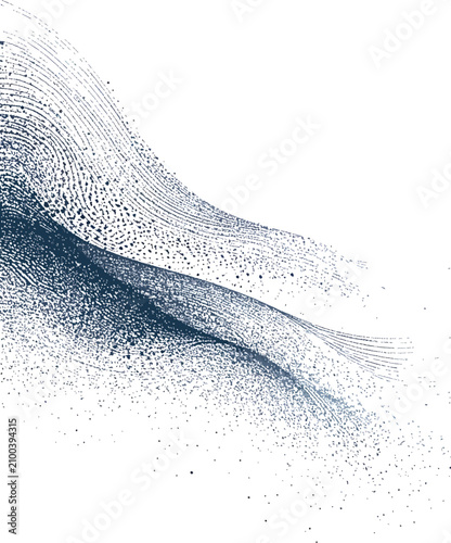 Abstract swirling dots patt...