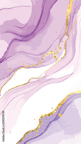 Abstract swirling purple an...