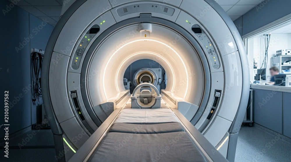 Fototapeta premium Modern MRI Scanner Interior - Medical Technology