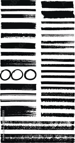 Isolated grunge brush strok...