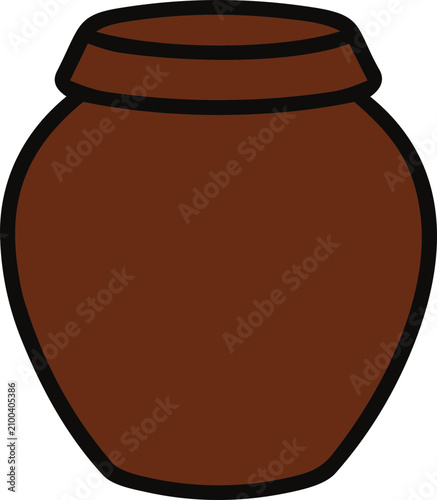 Traditional Clay Pot Illustration