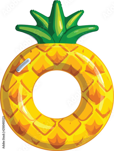 Isolated pineapple inflatab...