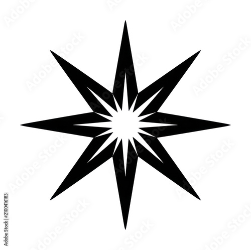 PNG Bold geometric star design.