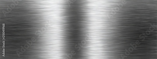 Reflective brushed metallic surface with vertical light streaks