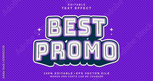 Editable text style effect - Best Promo text style theme.