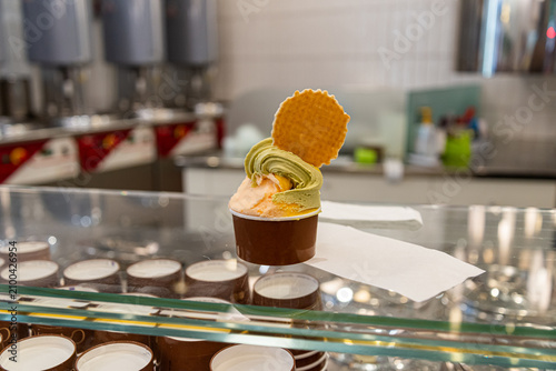 pistacchio ice cream in italy