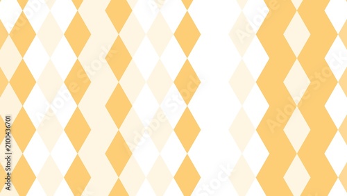 Bild auf Leinwand Seamless geometric diamond pattern in pastel orange and yellow