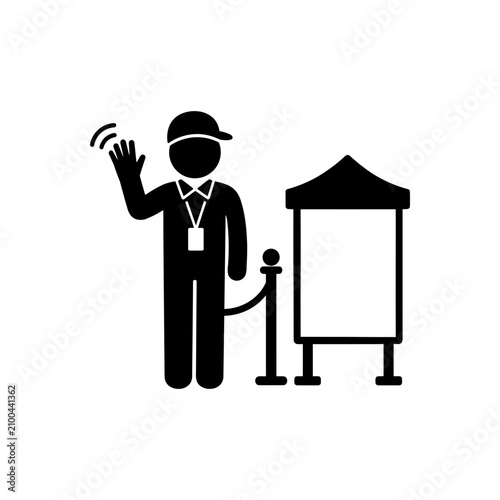 Man in suit pointing at house silhouette man silhouette