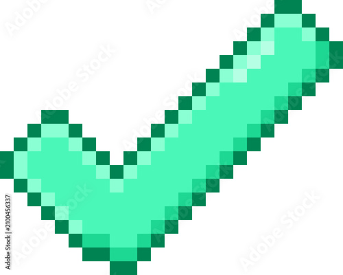 Pixel Art Check Mark Icon