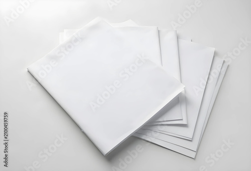 Stack of blank white paper ...