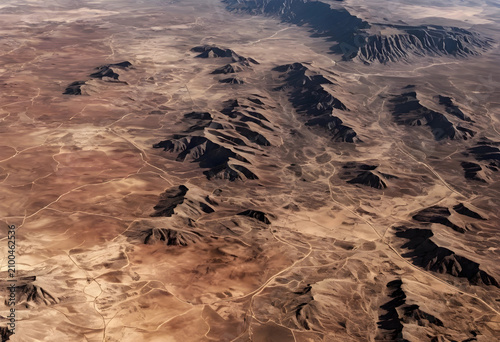 Arid desert landscape with ...