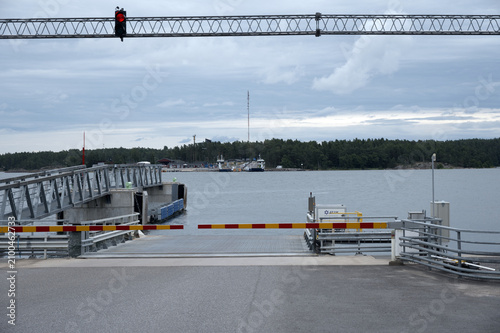 Bild auf Leinwand a ferry on the archipelago trail