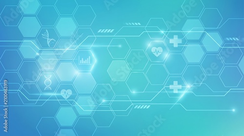 Abstract Blue Healthcare Background for World Hepatitis Day