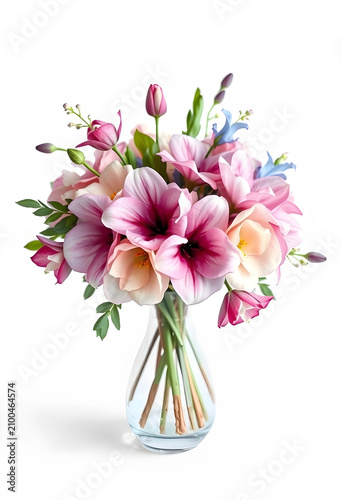Elegant pink and peach flow...
