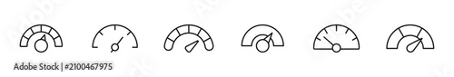 Photos Speedometer icon set