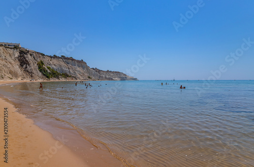 Tapety artystyczne Beach of Scala dei Turchi