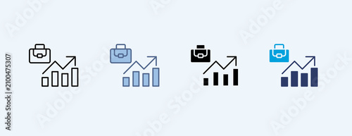 Performance Multiple Icon Set Illustration Vector