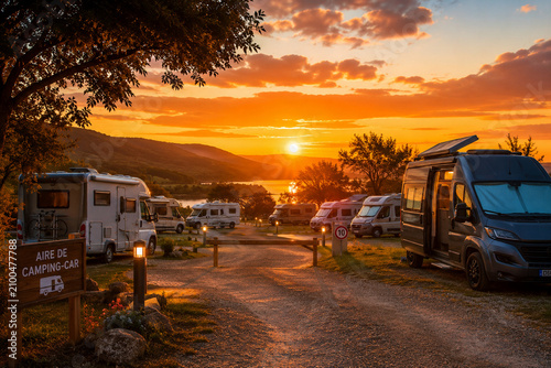 Aire de repos de camping car 