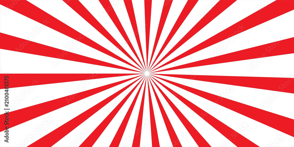 Fototapeta premium Sunburst Rays Star Burst Shine Light Flat Vector
