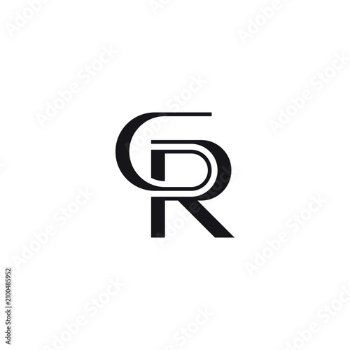Premium Alphabet GR Logo Design.