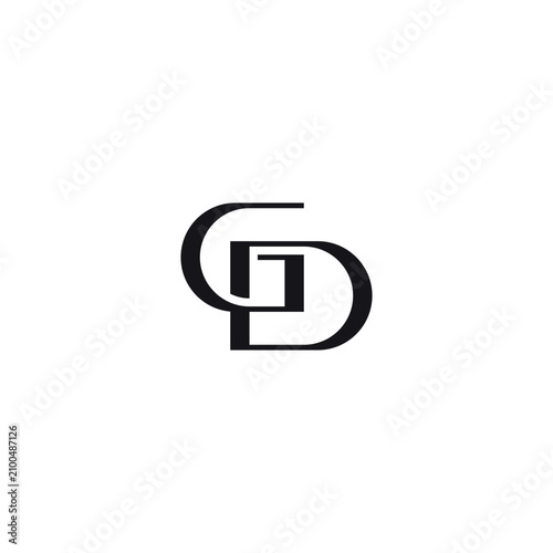 Premium Alphabet GD Logo Design.