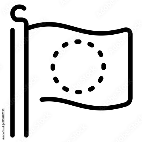 Tableau sur toile Europe Flag