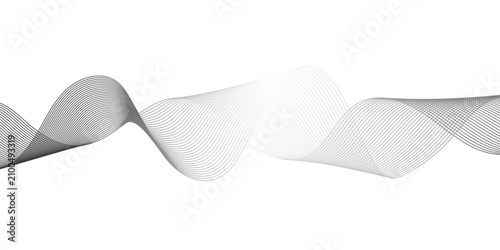 Abstract gray blend wave curve line and white background texture. digital frequency track equalizer. modern abstract glowing wave background.	
