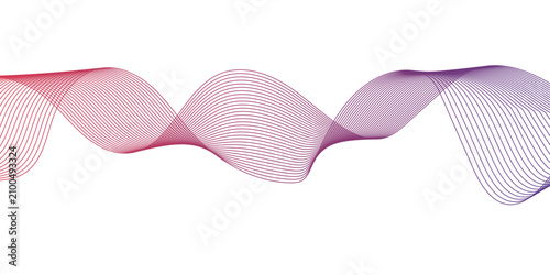 Abstract colorful blend wave curve line and white background texture. digital frequency track equalizer. modern abstract glowing wave background.	
