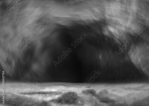 Foto Illustration Rock Product Display Shelf Blurred Item Placement Surface Natural Stones