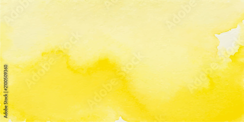 Watercolor painting with soft yellow gradients blending from pale to deep tones into artistic textured background design