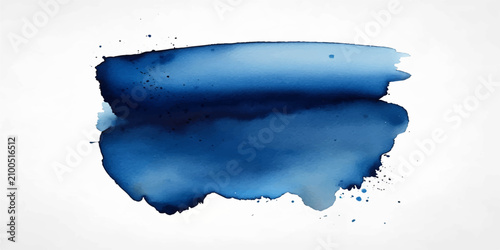 Abstract watercolor gradient background with calming blue tones, artistic navy to light sky transition design