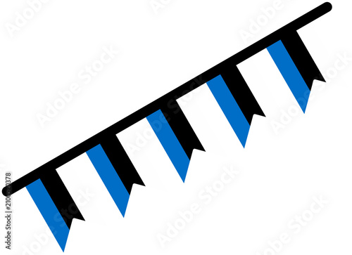 Estonia Flag Motif Party Bunting