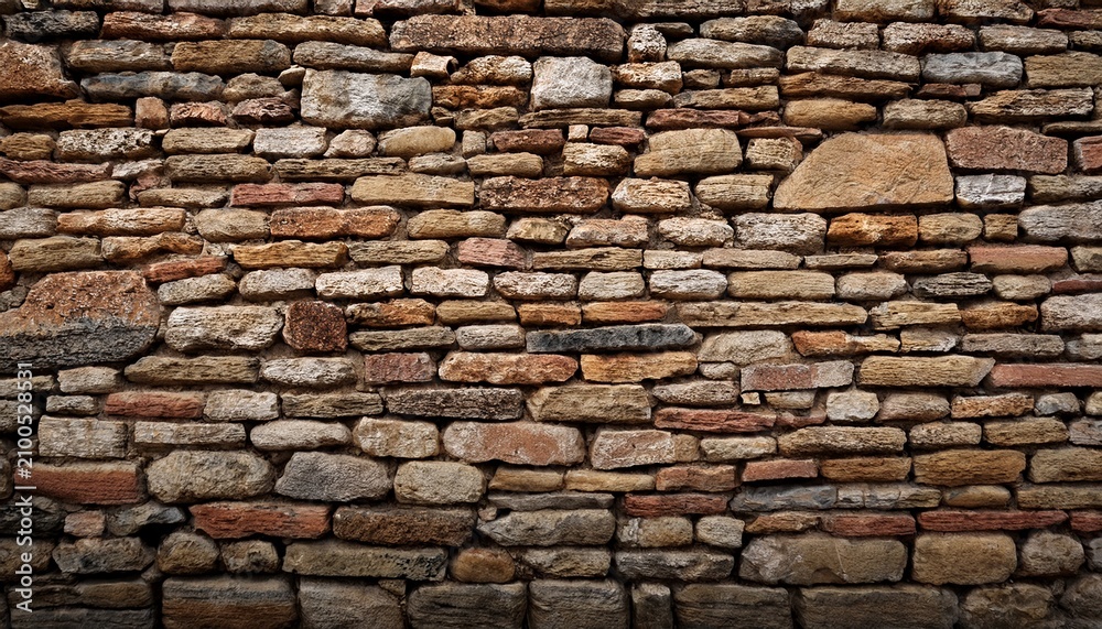 Fototapeta premium Muro Antiguo De Ladrillos De Piedra