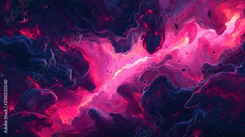 Vibrant cosmic nebula with rich colors and textures capturing the essence of deep space exploration