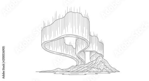 Modern abstract building architecture design.